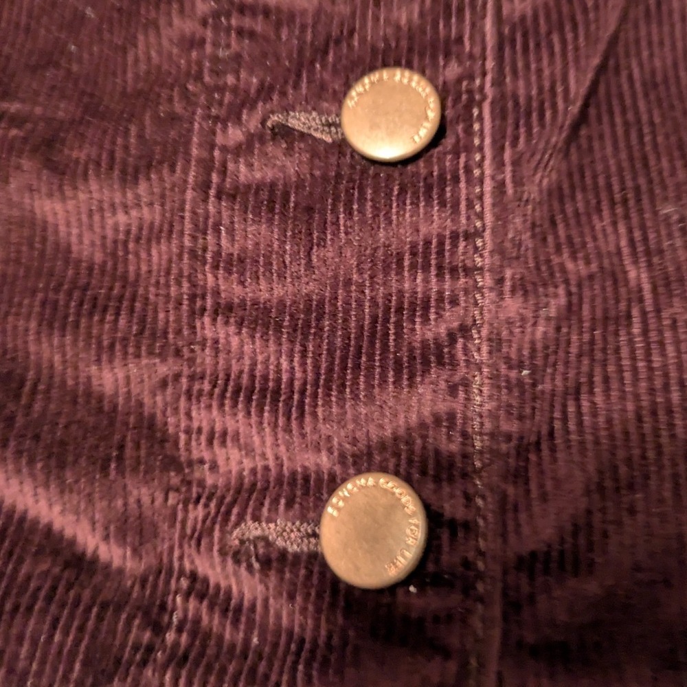Corduroy Button Front Midi Skirt Plum Dark Academia Whimsygoth Size 18 - Picture 3 of 11